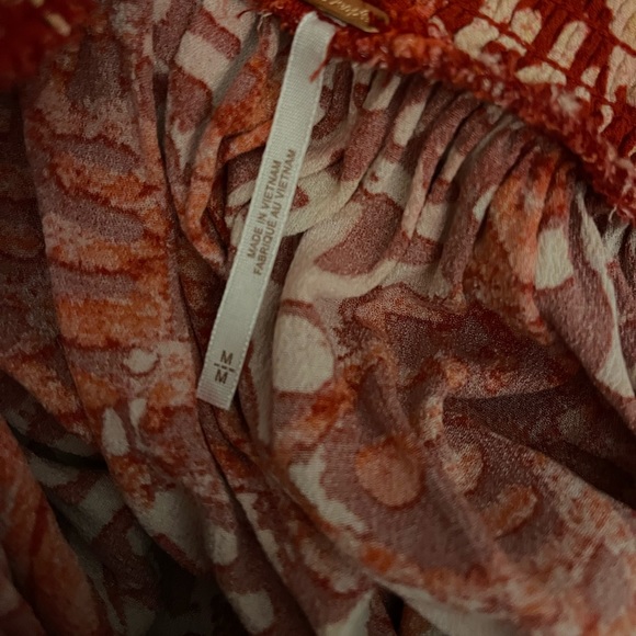 Orange Pattern Free People Dress - Picture 4 of 4